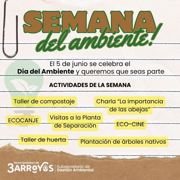El 5 de junio se conmemora el día del ambiente