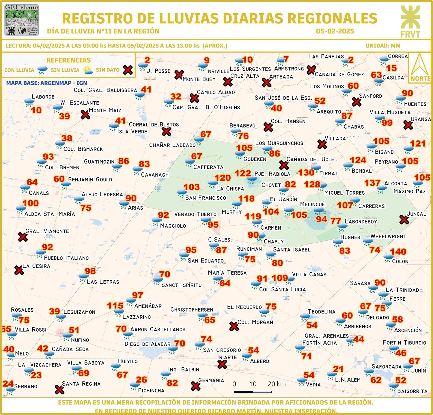 registro lluvias