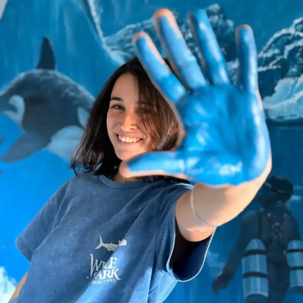 Florencia Arecha pinta desde niña y se atrevió a darle forma a su vocación.