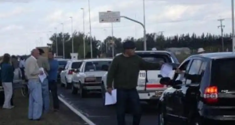 El campo está en la ruta