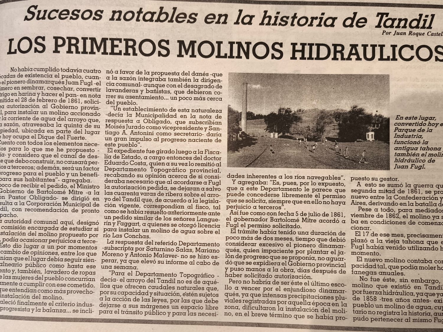 Los primeros molinos hidráulicos