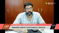 Robaron cables y afectaron el servicio eléctrico