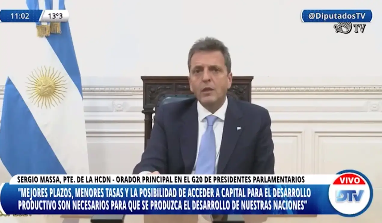 Massa: "Argentina es deudor financiero pero acreedor ambiental global"