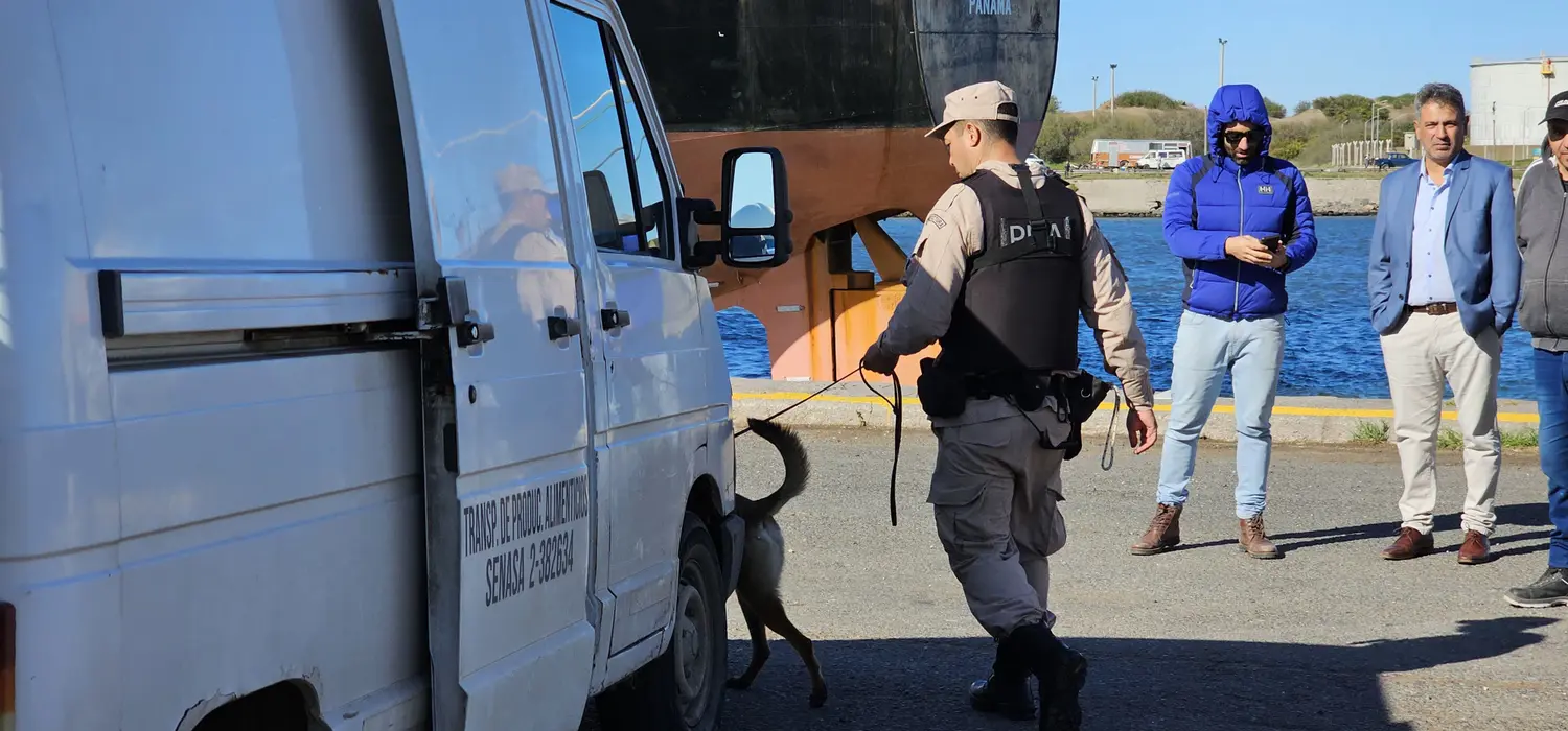 Controles en Puerto Quequén