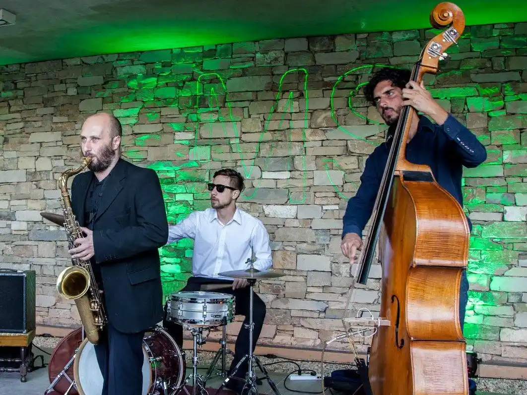 El trio está integrado por Federico Viceconte en saxo tenor, Nicolás Pasetti en contrabajo y Luciano Monte en batería