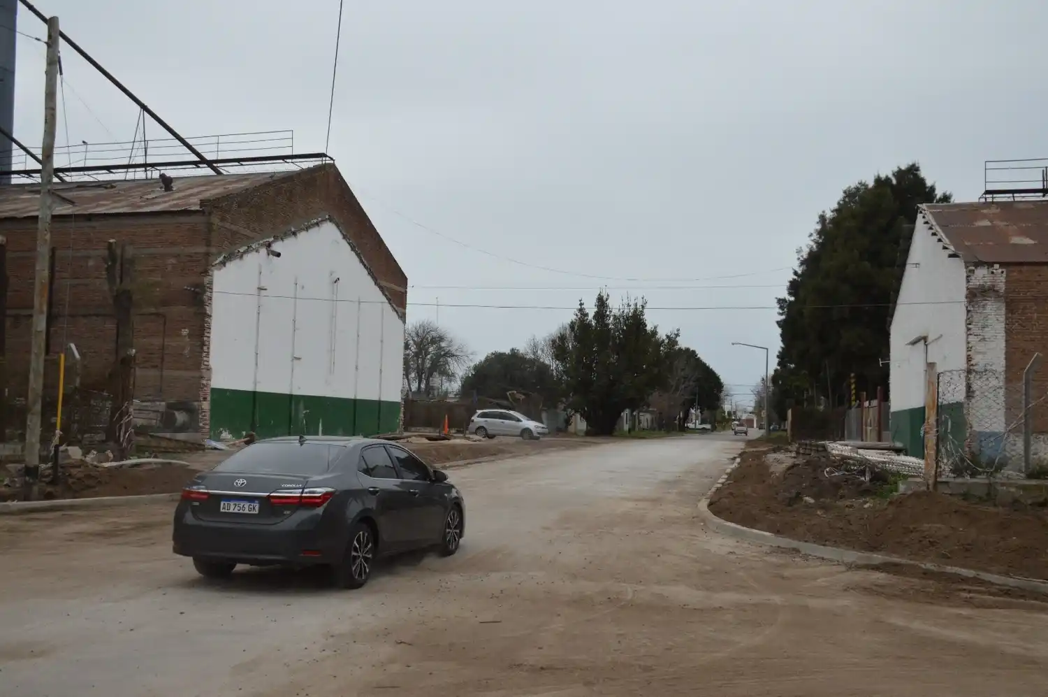 Llegaron las mejoras al barrio Bernardino Rivadavia