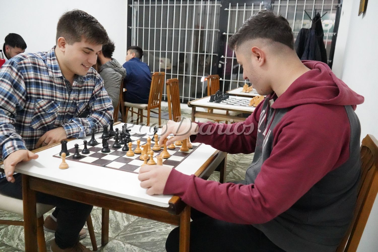 Foss Osma y Galante en acción. Fueron parte del podio del torneo de primera