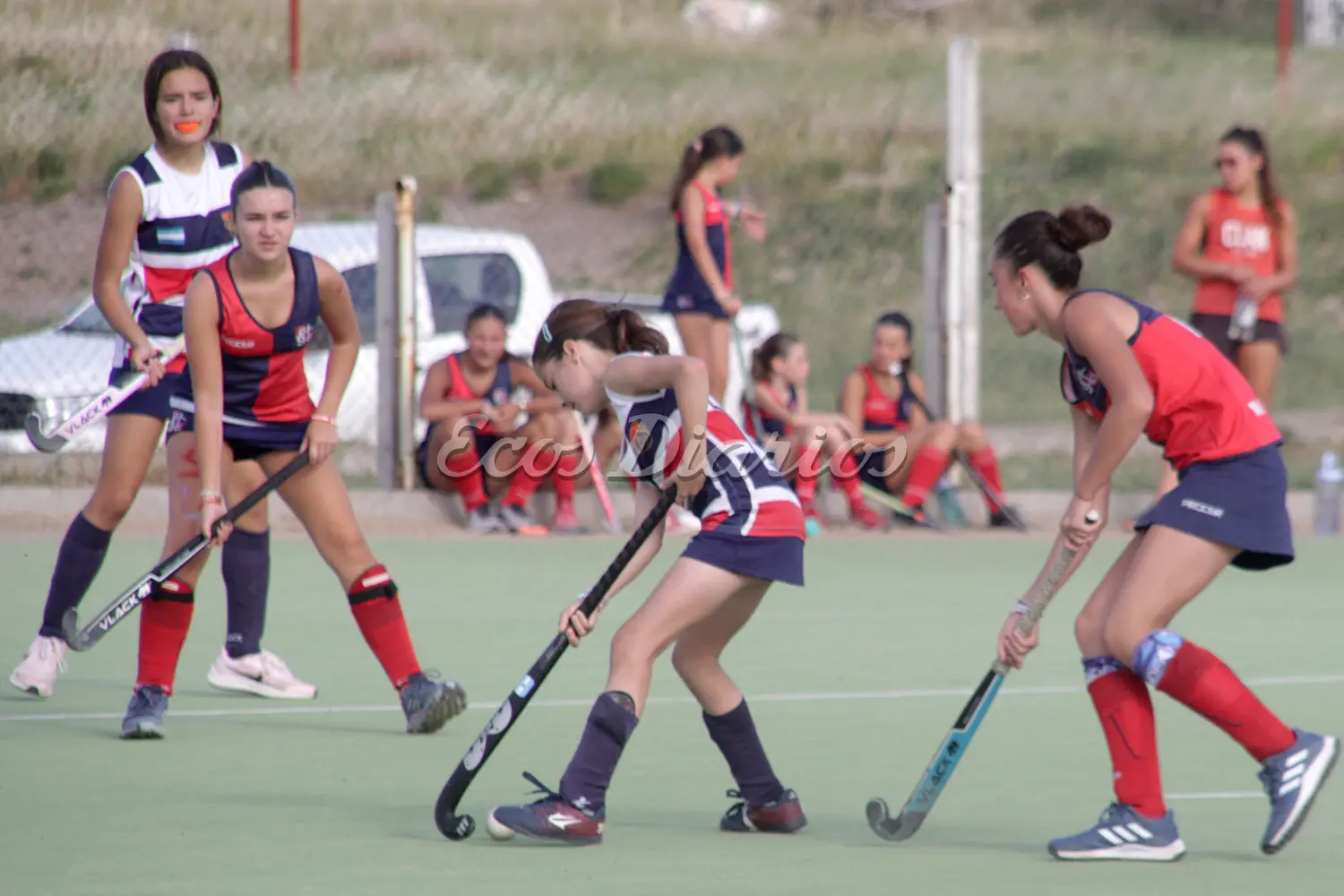 Encuentro de hockey en el Polideportivo Municipal