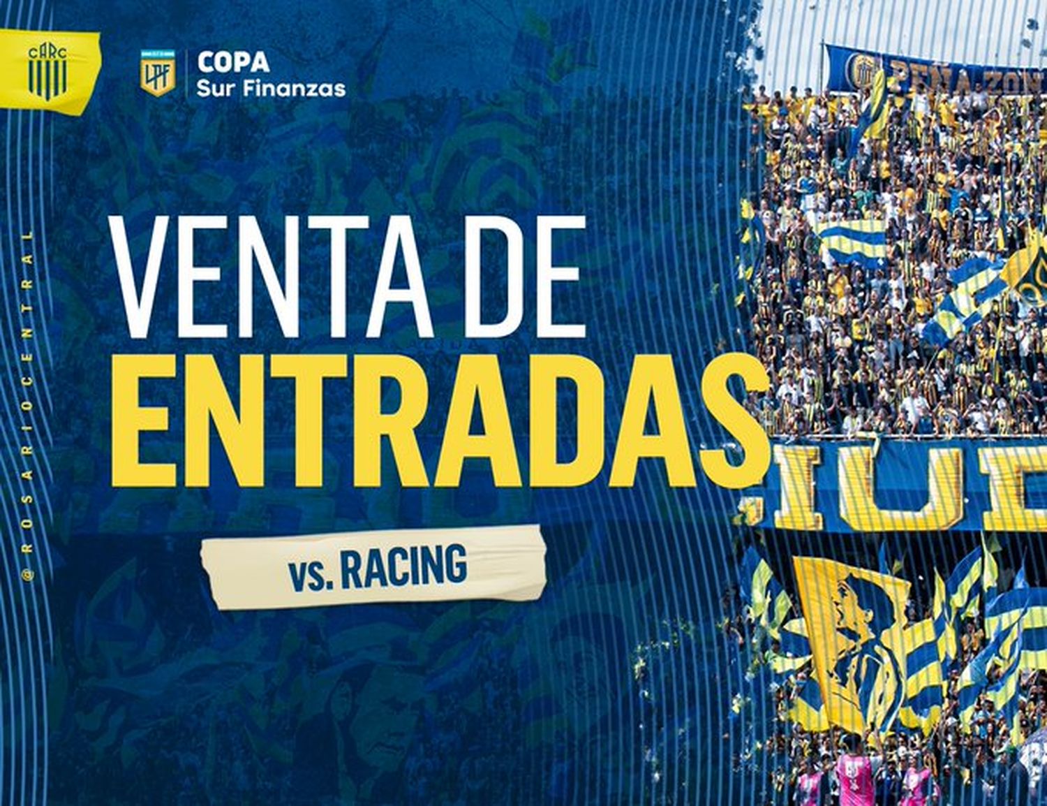 Central anunció la venta de entradas para el partido frente a Racing