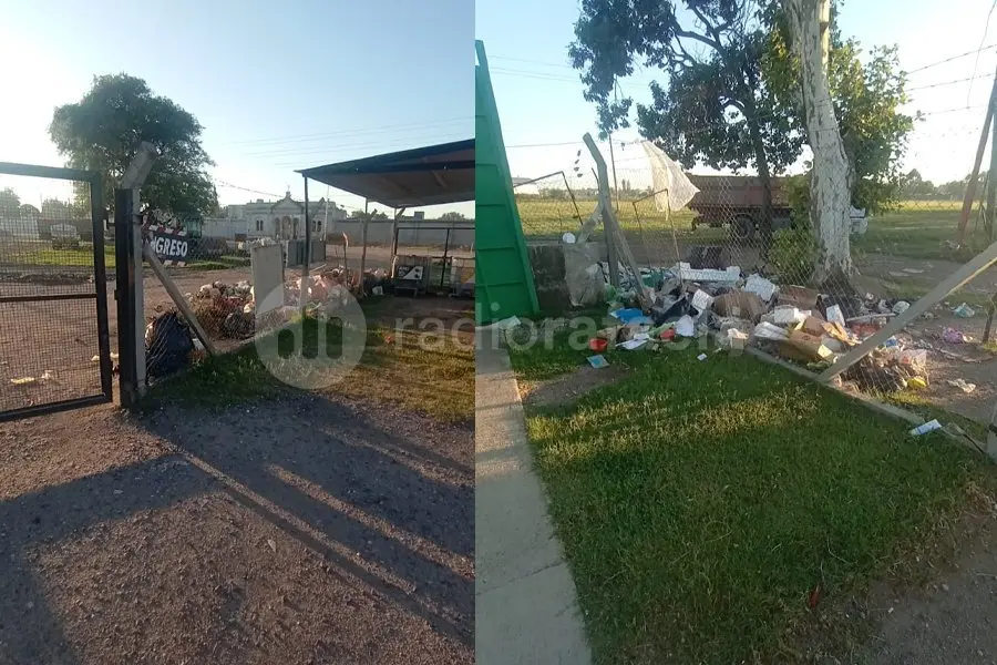 El municipio sancionará a quienes arrojaron basura en el ingreso al Eco Punto