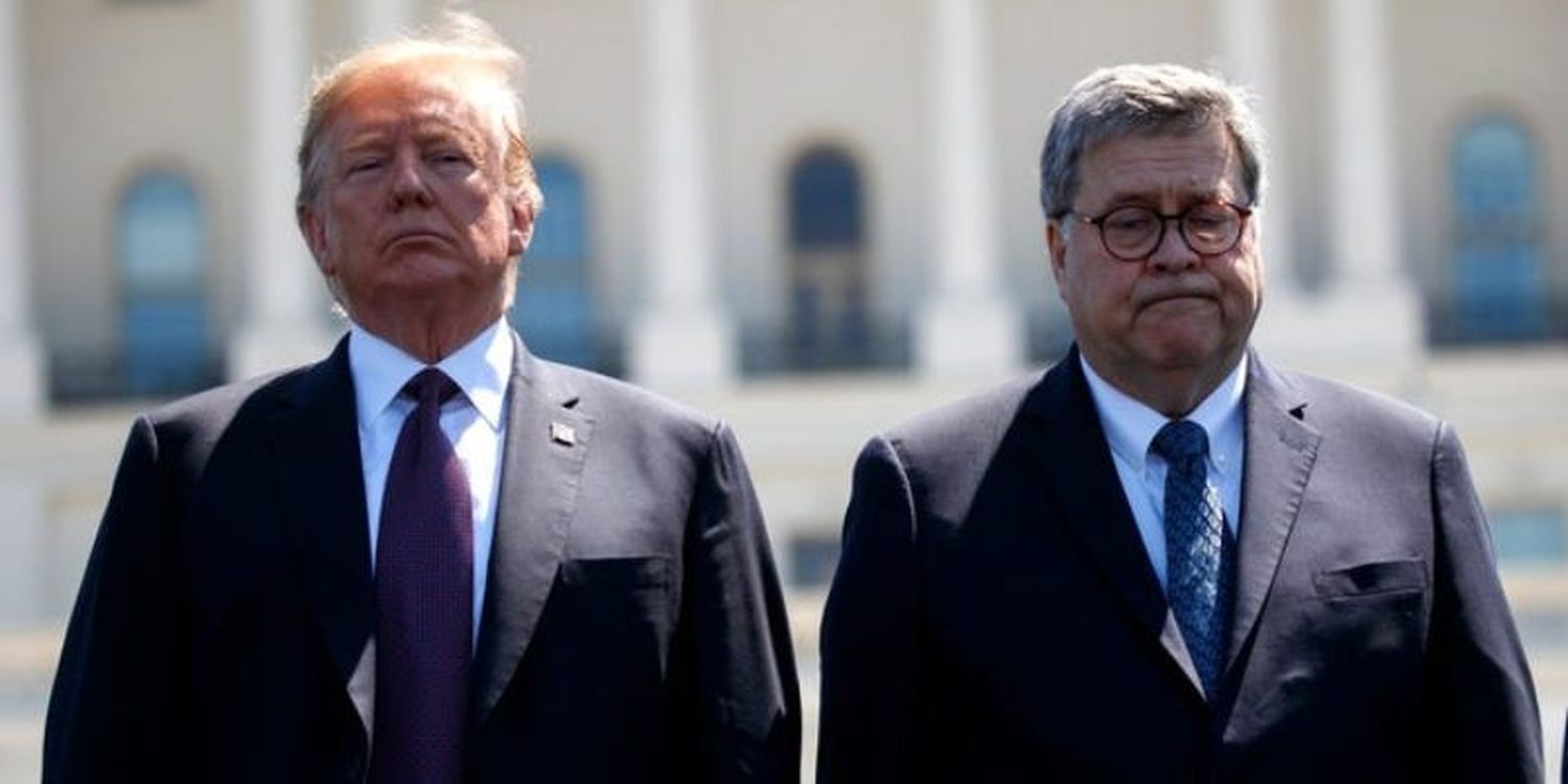 Trump anuncia la salida del gobierno del fiscal general Bill Barr