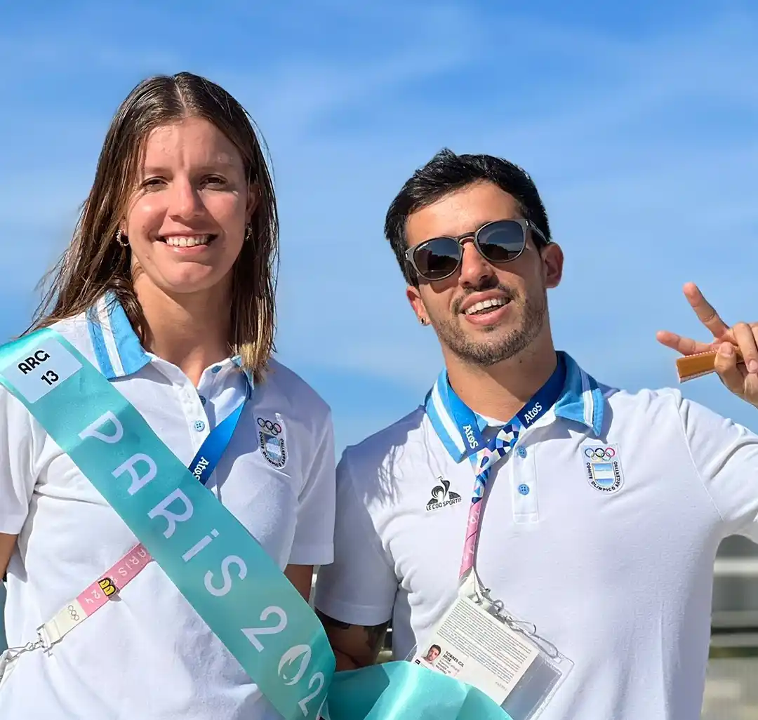 "Es un honor y privilegio alzar la bandera argentina”, había dicho el campeón en la prueba BMX Freestyle.