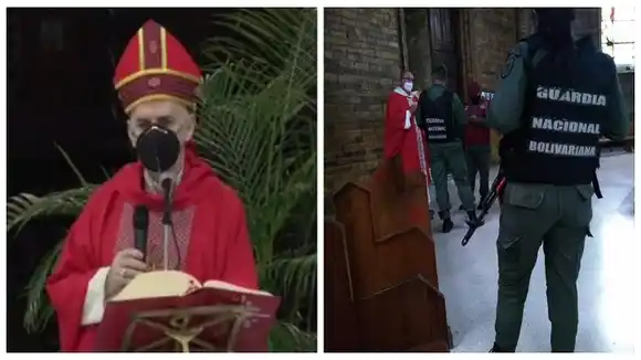 CON PIQUETES DE LA GN desalojaron iglesias en el estado Táchira