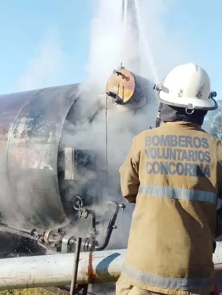 Incendio en la planta asfáltica municipal