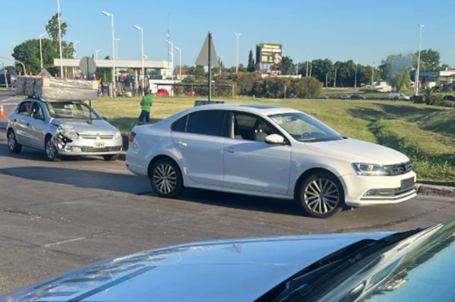 Violenta discusión de tránsito