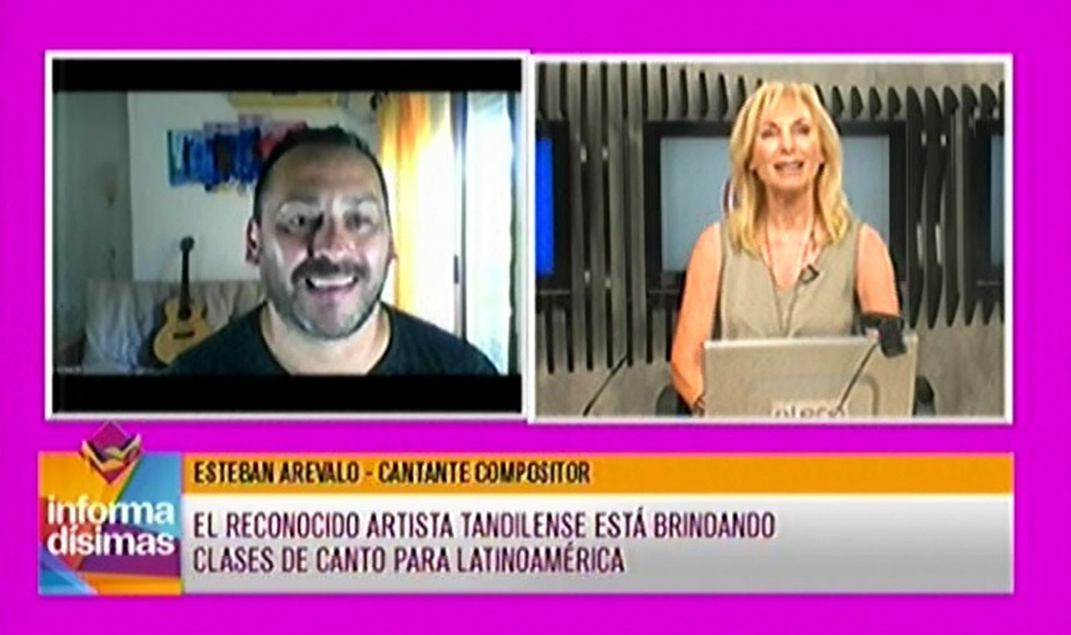 El reconocido artista tandilense está brindando clases de canto para latinoamérica