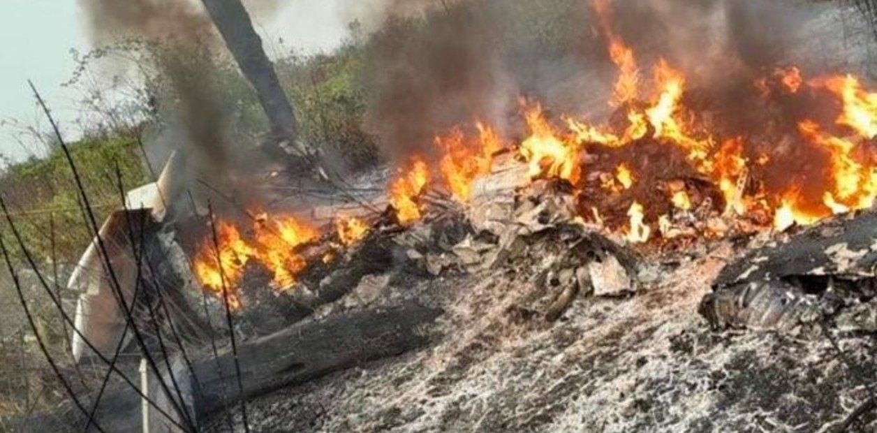 Los restos la avioneta que se estrelló en Brasil y dejó cinco muertos