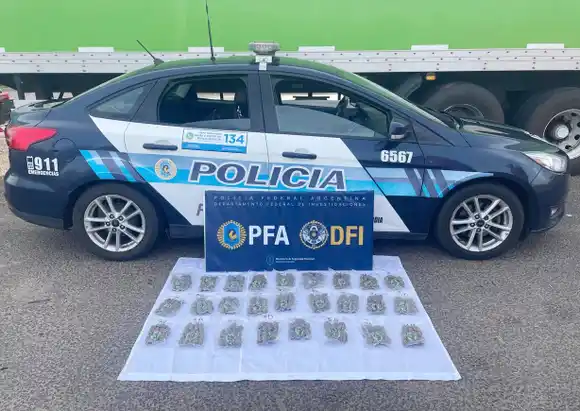 “Mateo” detectó más de 8 kilos de marihuana en un control de la Ruta 14 en Concordia