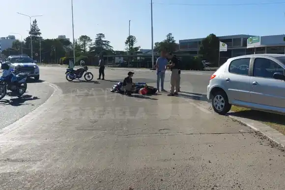 Arranque accidentado de mañana: chocaron en Av. Luis Fanti a metros de la RN34