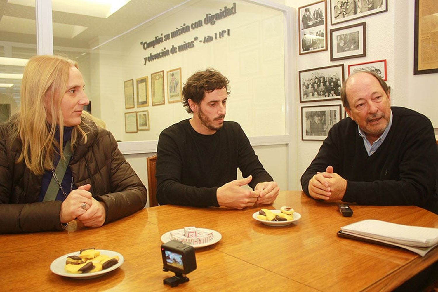 Ernesto Sanz respaldó a Unibaso como precandidato a intendente