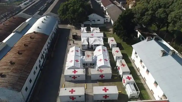 Instalan en Campo de Mayo un hospital de campaña del Ejército