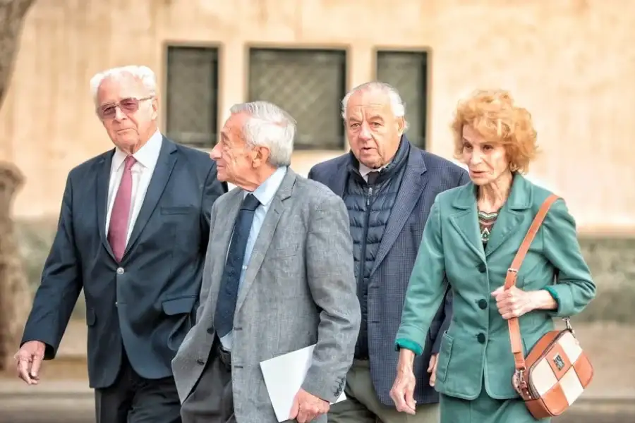 Los miembros de la Corte llegando a Casa de Gobierno. Crédito: Matías Pintos