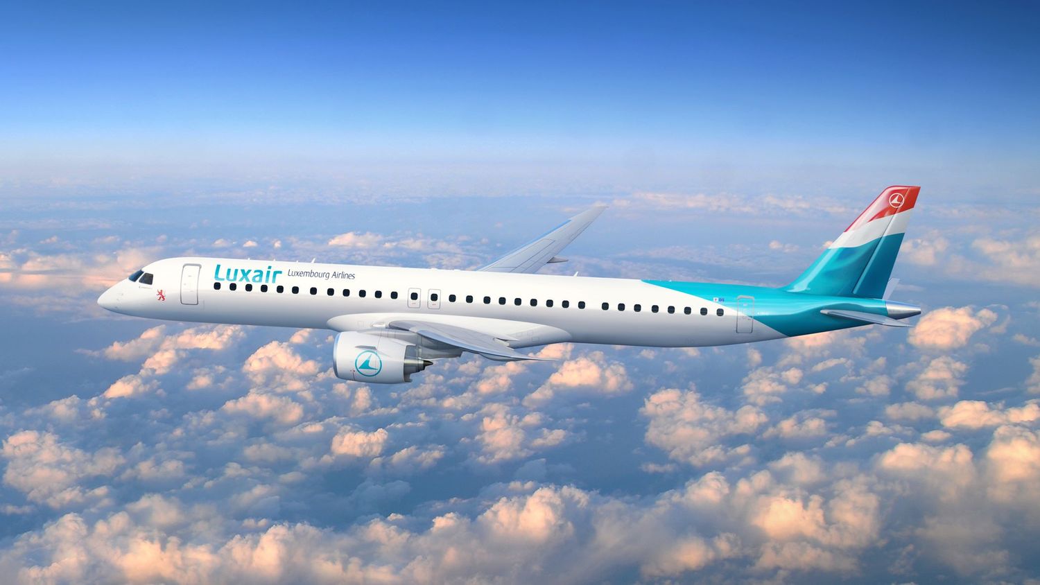 El primer Embraer E195-E2 de Luxair está siendo ensamblado