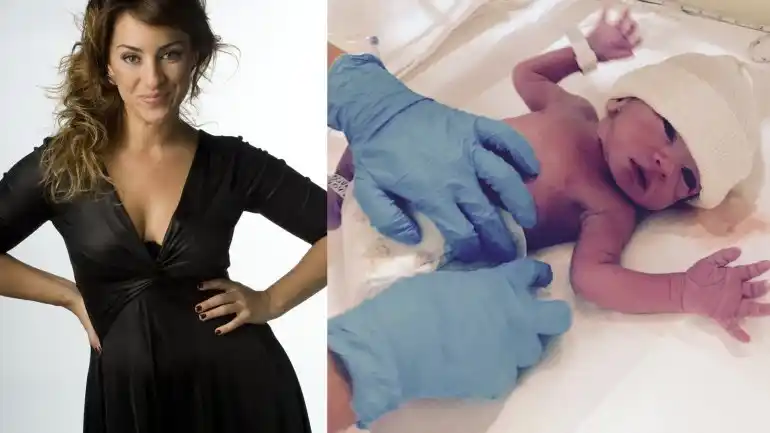 Nació Antonio, el primer hijo de María Julia Oliván