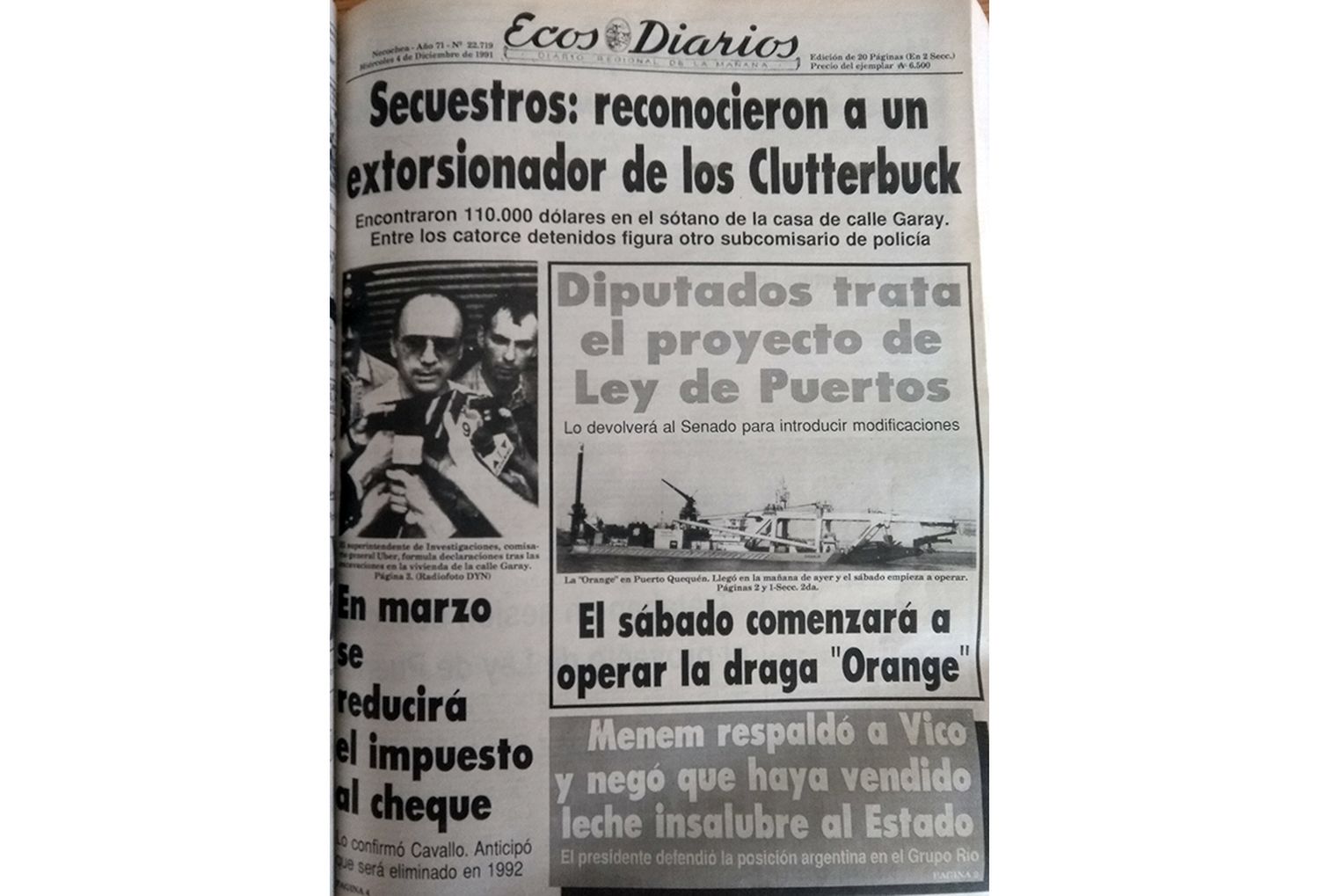 Jueves 5 de diciembre de 1991