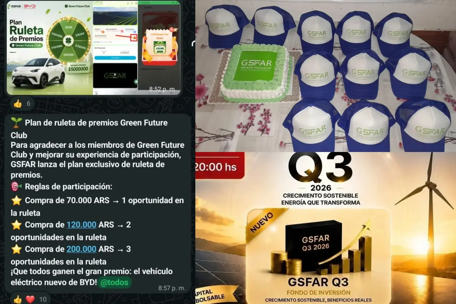 Gen Solar Finanzas Argentina (GSFAR), otra estafa piramidal que engañó a sampedrinos.