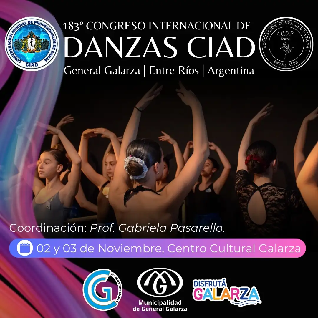 General Galarza: Se realizará el 183º Congreso Internacional de Danzas