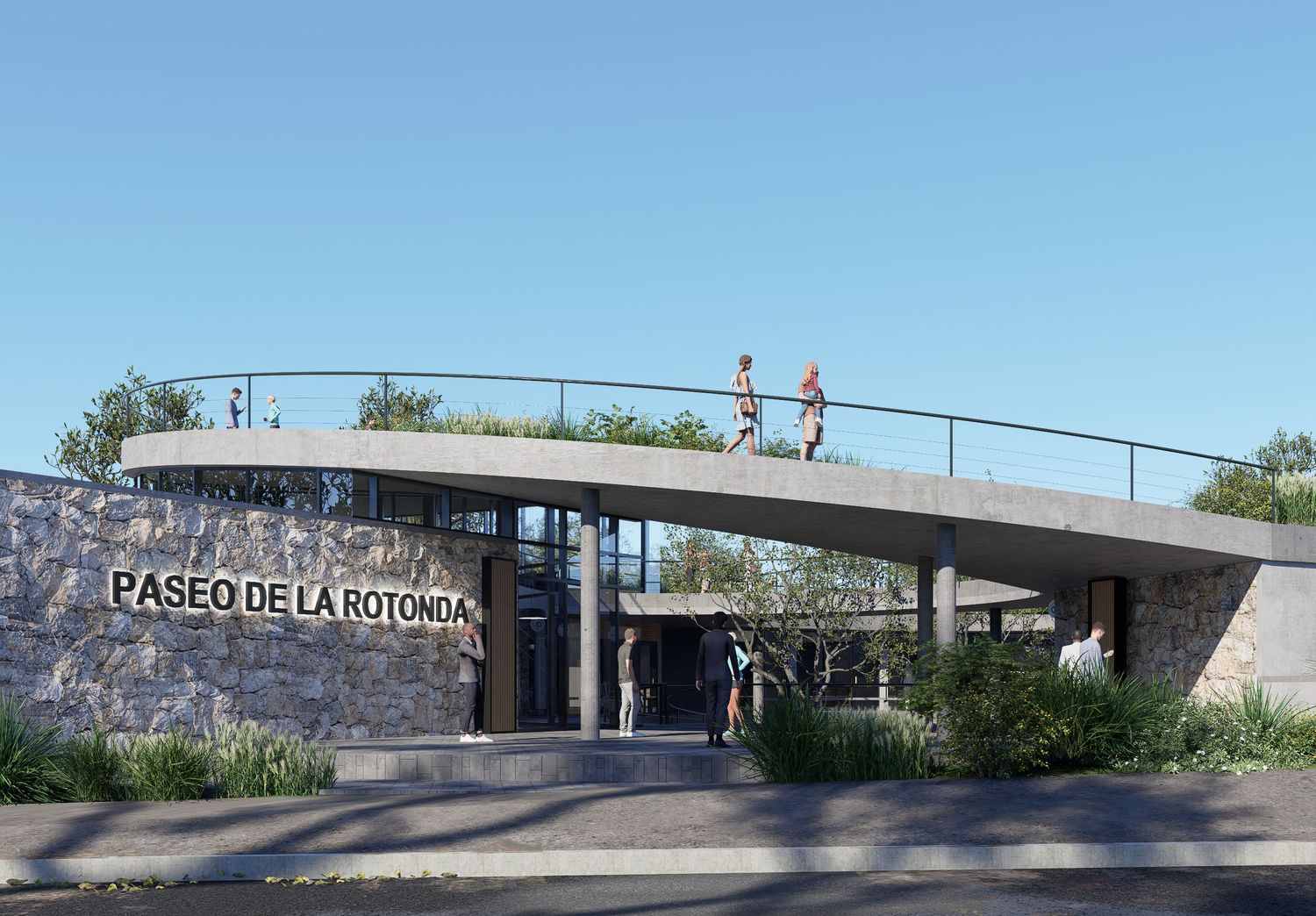 Así será el "Paseo de la Rotonda", el nuevo espacio que se construye a metros del Lago del Fuerte