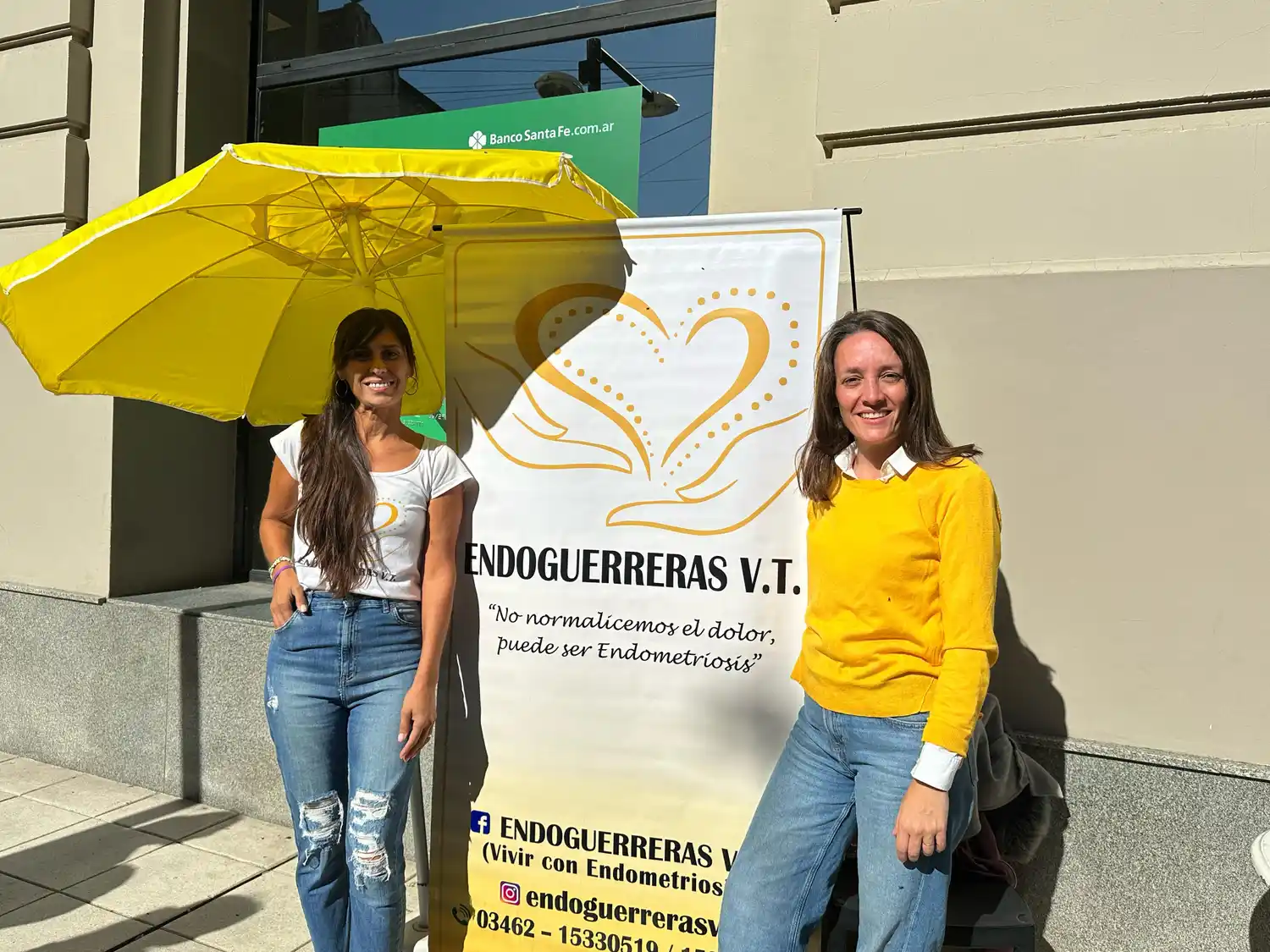 Uno de los puestos de concientización que fueron montados en la jornada del viernes.