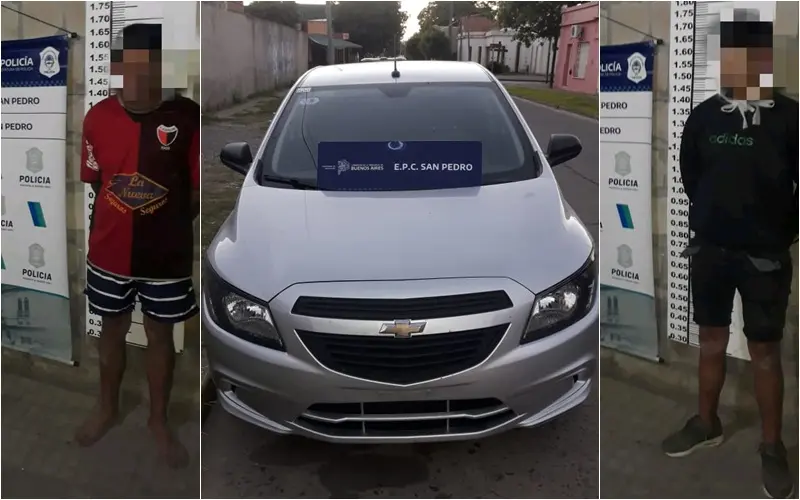 Recuperaron un auto robado en Alsina por delincuentes que simularon ser pasajeros y apuñalaron a un taxista
