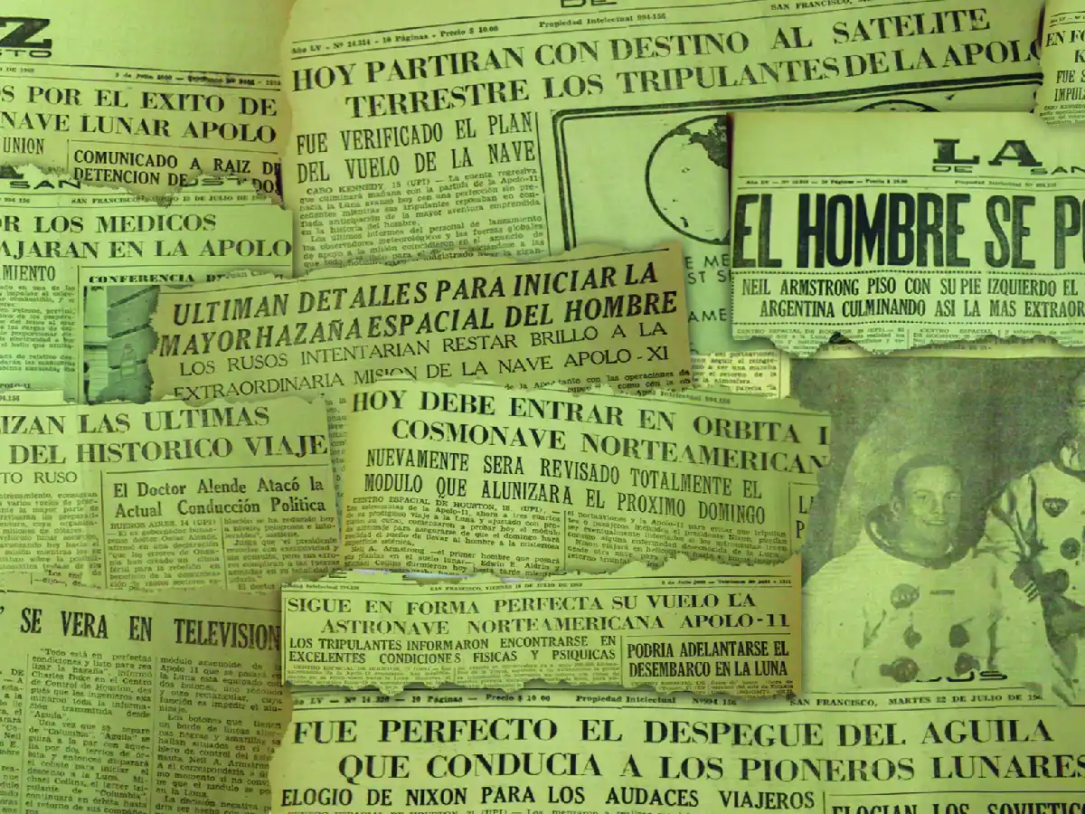 La llegada del hombre a la Luna se impuso en los medios y la publicidad en 1969