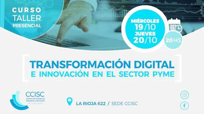 Capacitación sobre transformación  digital e innovación en el sector pyme