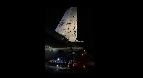 Russian Il-22 barely escaped