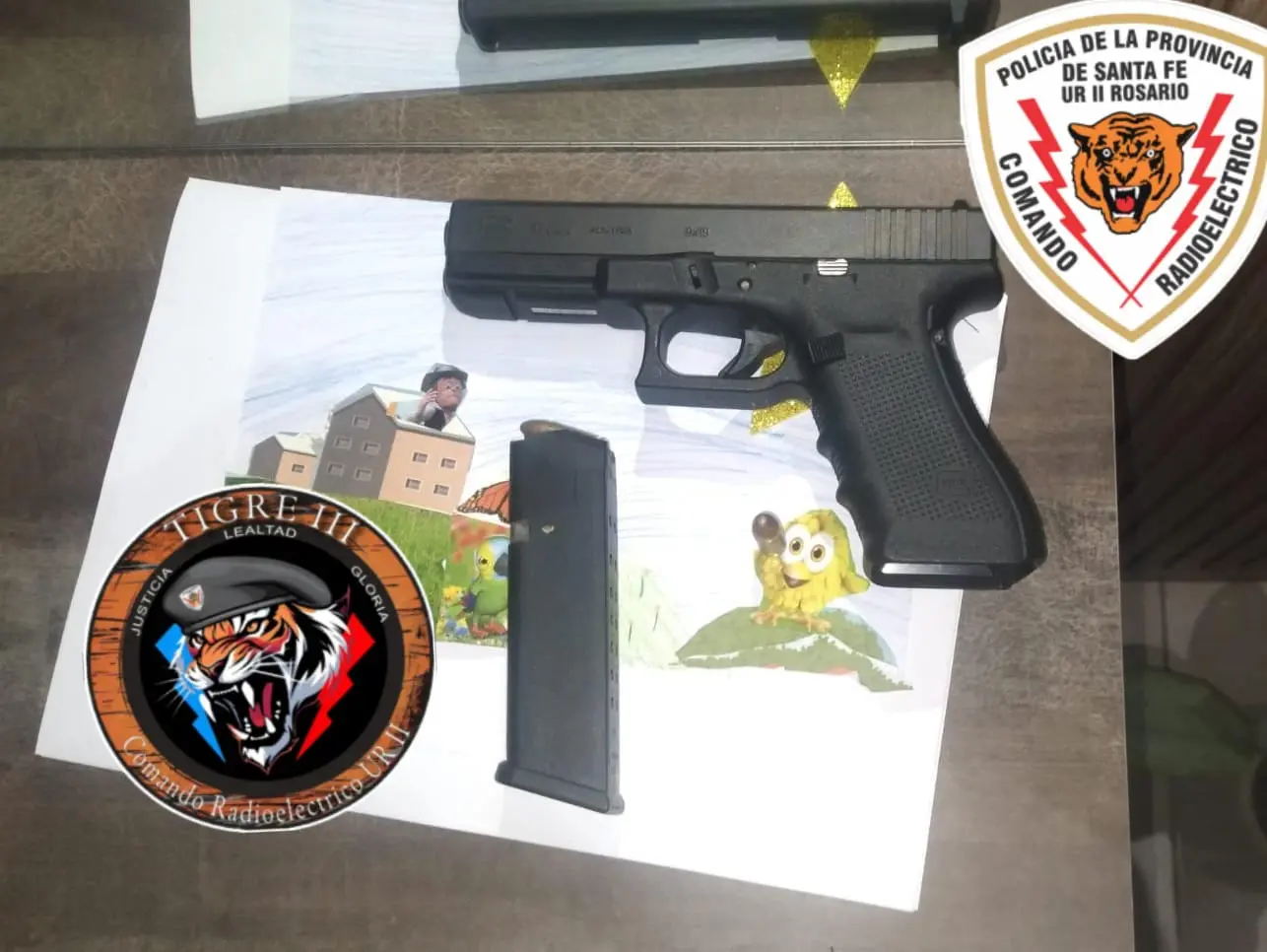 Arma secuestrada.