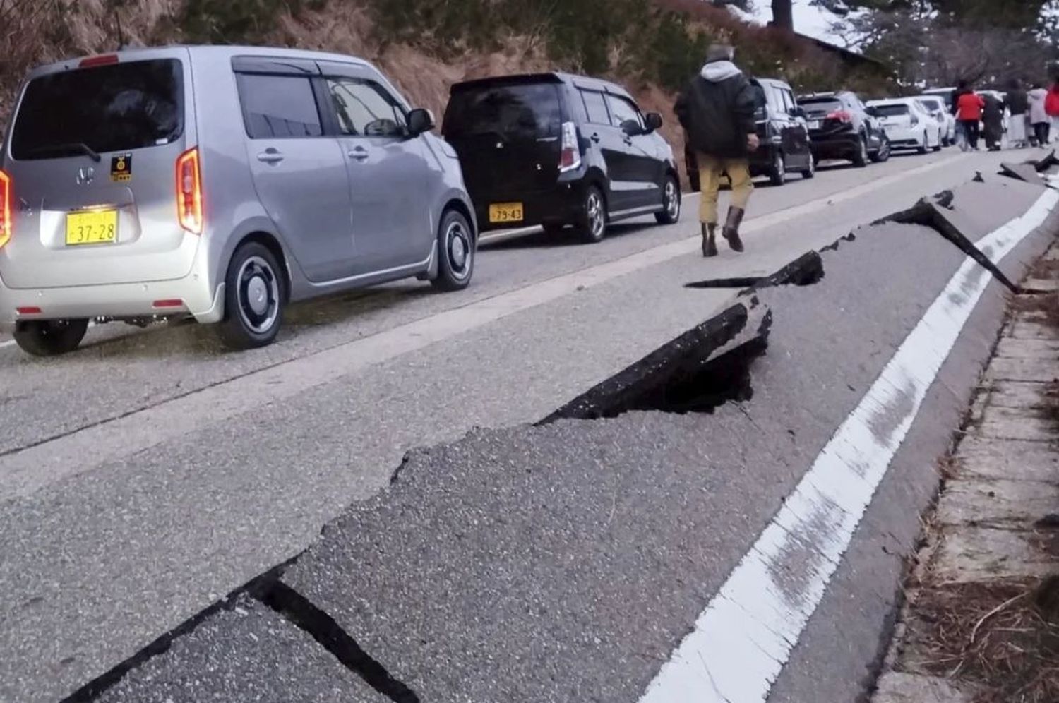 Evacuados tras el terremoto