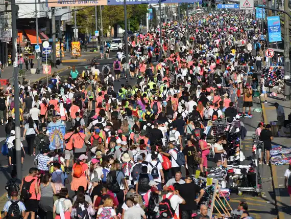 Masiva convocatoria en la Peregrinación a Luján, con un fuerte mensaje de la Iglesia