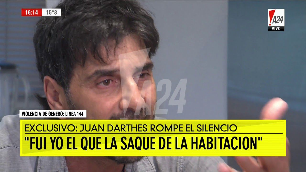 Juan Darthés rompió el silencio