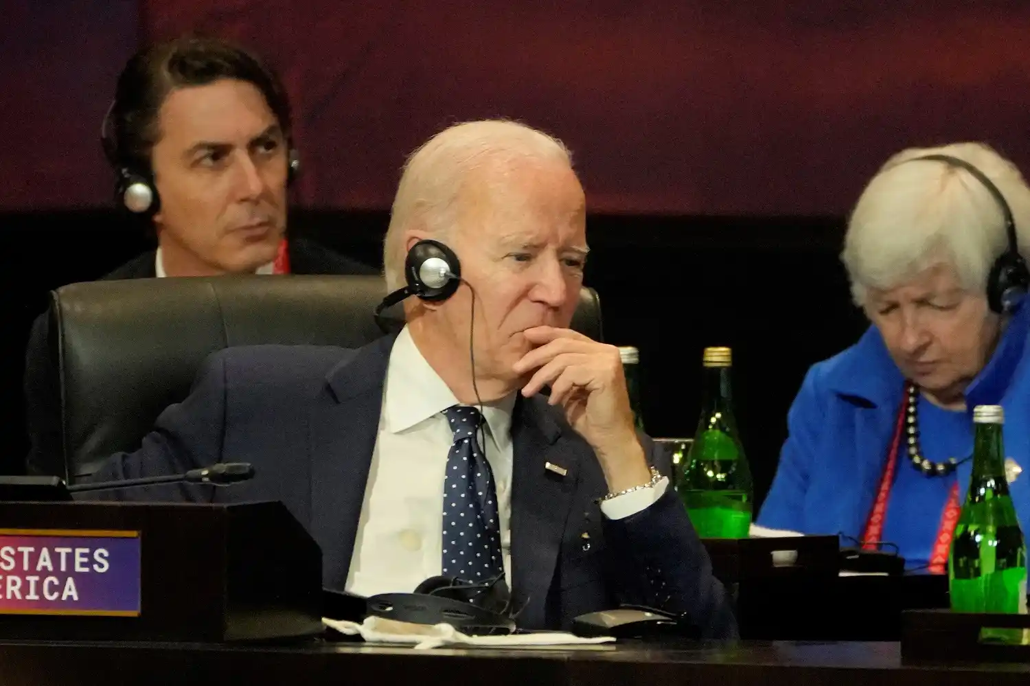 Joe Biden, durante las deliberaciones del G20.