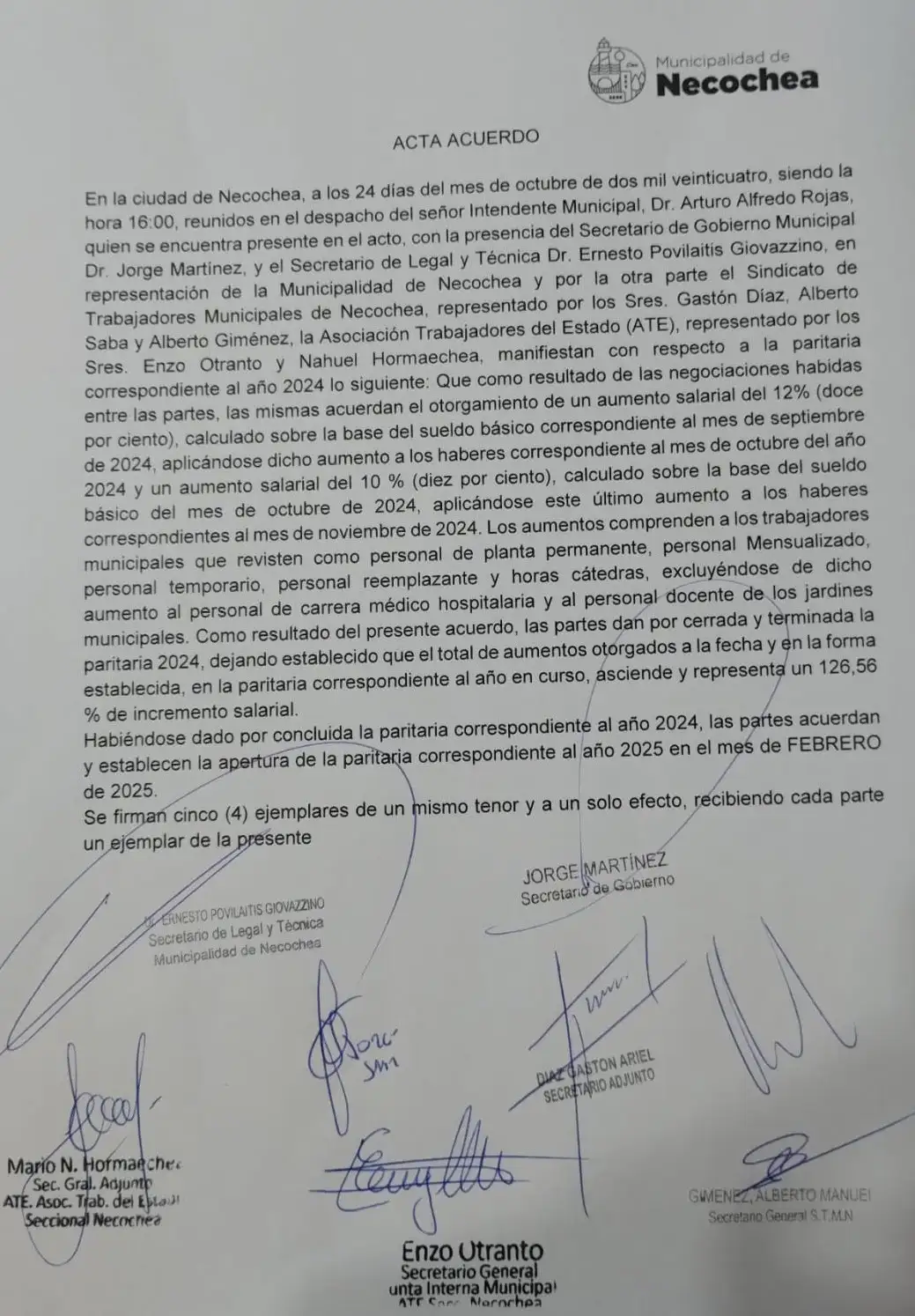 ACTA PARITARIA
