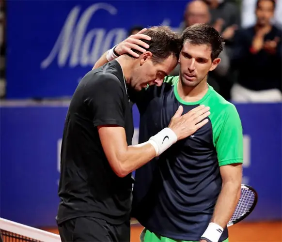 Entre lágrimas, Del Potro no pudo con Delbonis