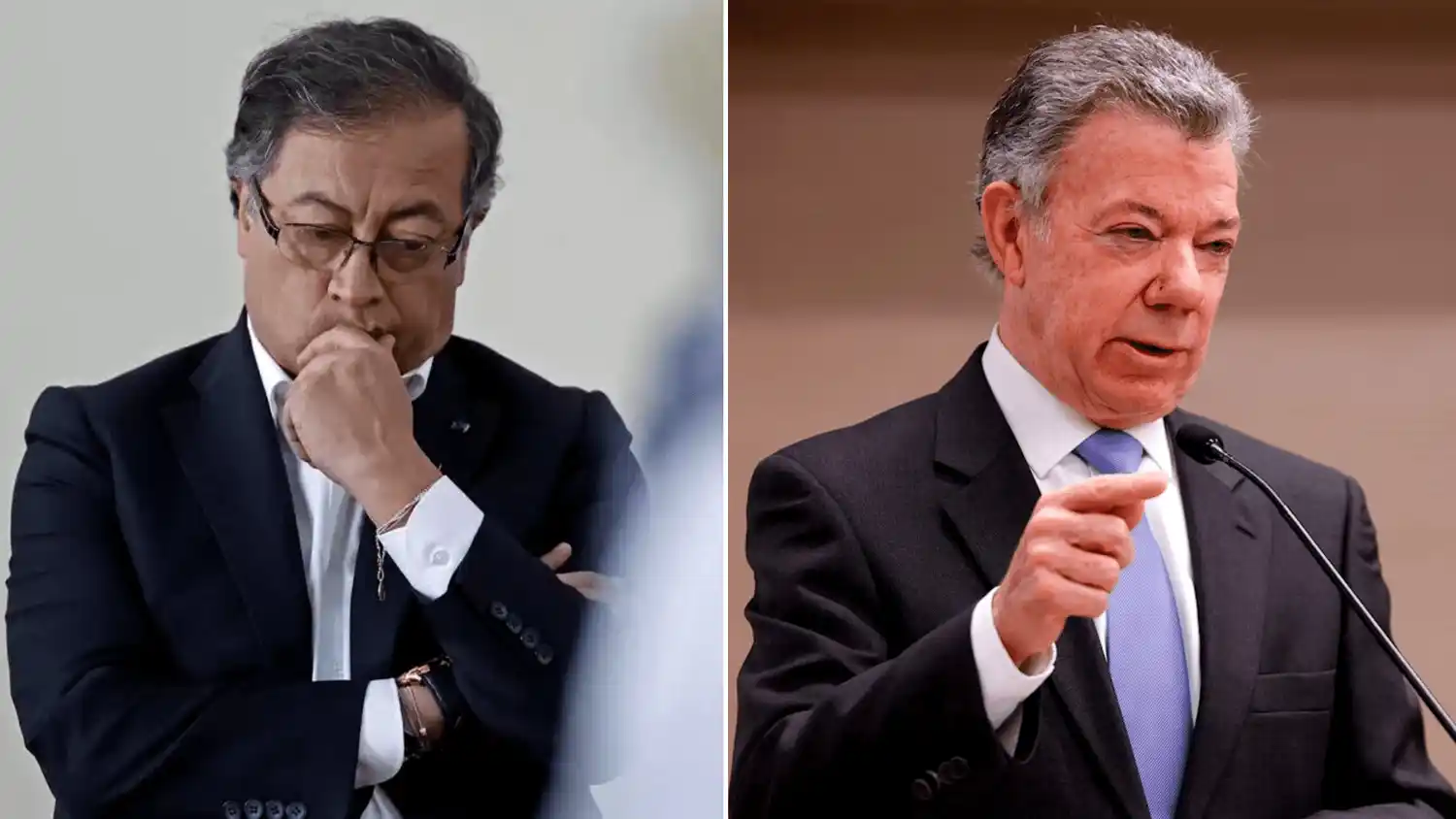 ¿Fuego amigo? Santos critica fuerte a Petro