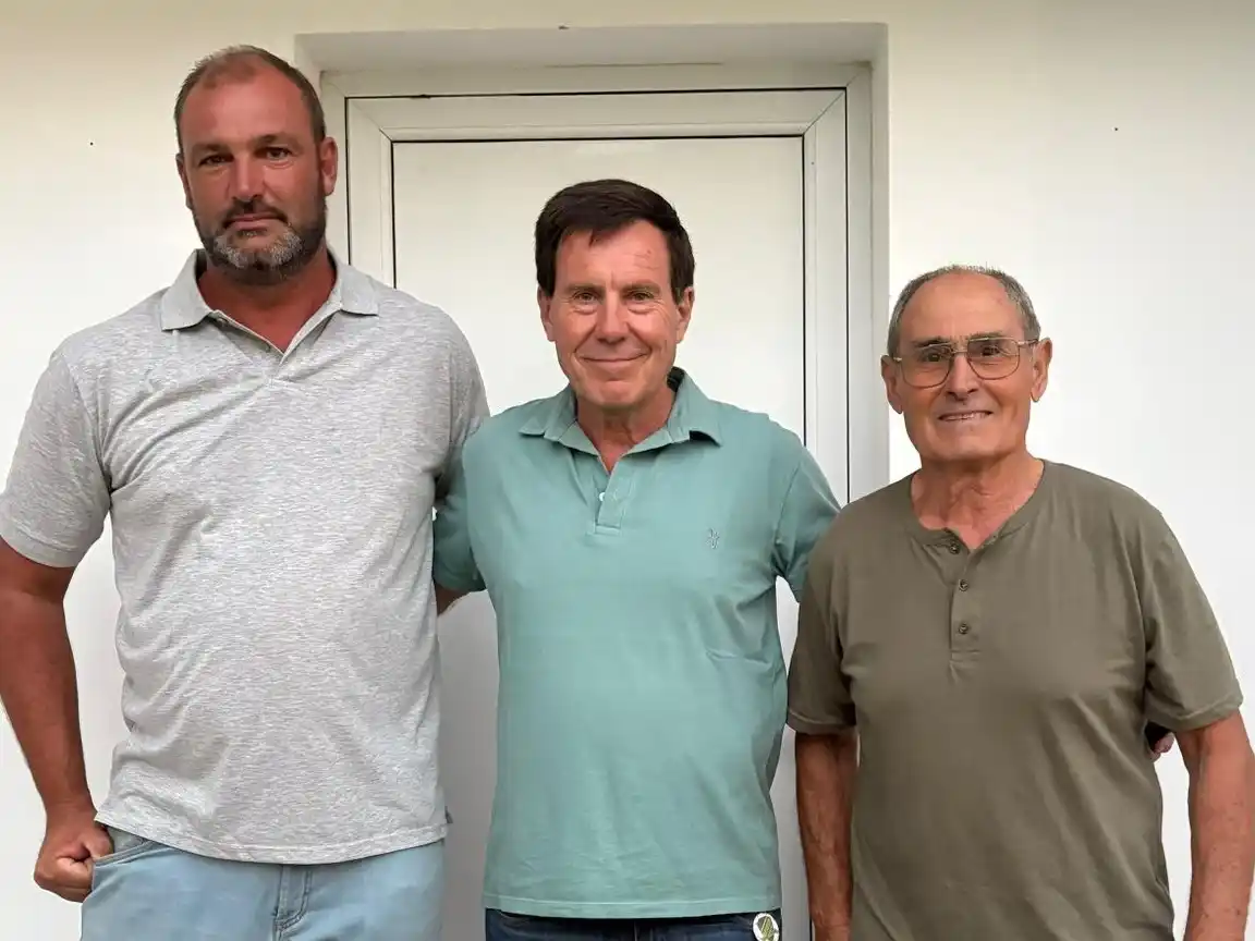 Silvio Traverso, Juan Carlos Chalde y Raúl Bonini