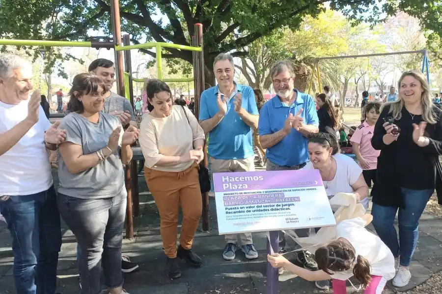 La plaza de barrio Amancay ya tiene sus juegos nuevos