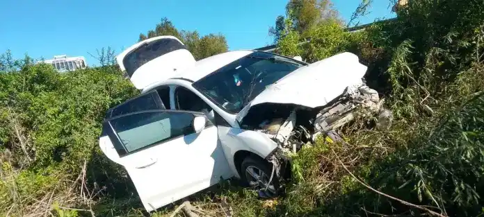 Choque en la Autovía 14 dejó varios heridos y un paciente con convulsiones
