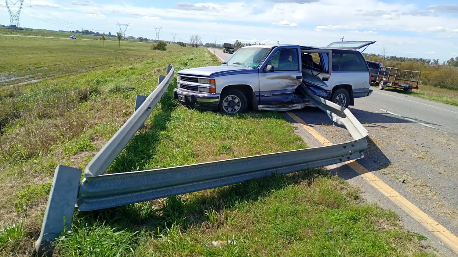 Ceibas: un vehículo despistó en la Autovía 14 pero no hubo heridos