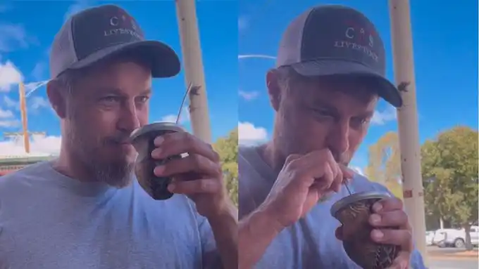 Video: Ragnar de Vikingos probó el mate y su reacción se volvió viral